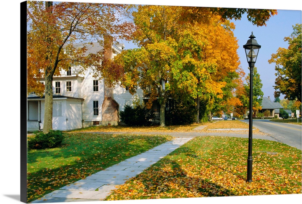 Manchester, Vermont, known for it's marble sidewalks, one of Americas oldest resorts