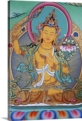 Manjushri, divinity of knowledge, Kopan monastery, Kathmandu, Nepal