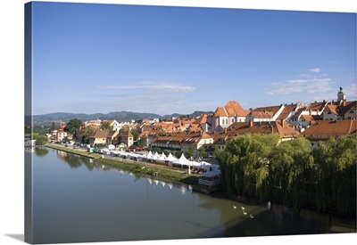 Maribor on the River Drava, Slovenia, Europe