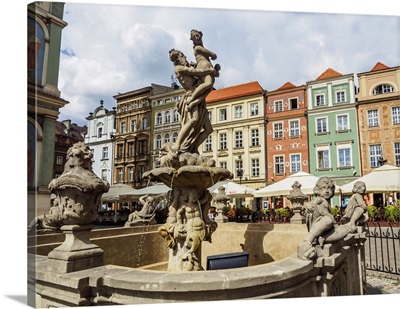 Market Square and Fountain of Proserpine, Old Town, Poznan, Greater Poland, Poland