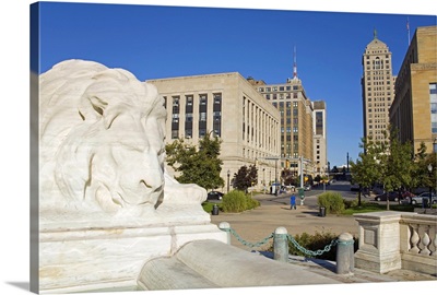 McKinley Monument in Niagara Square, Buffalo City, New York State