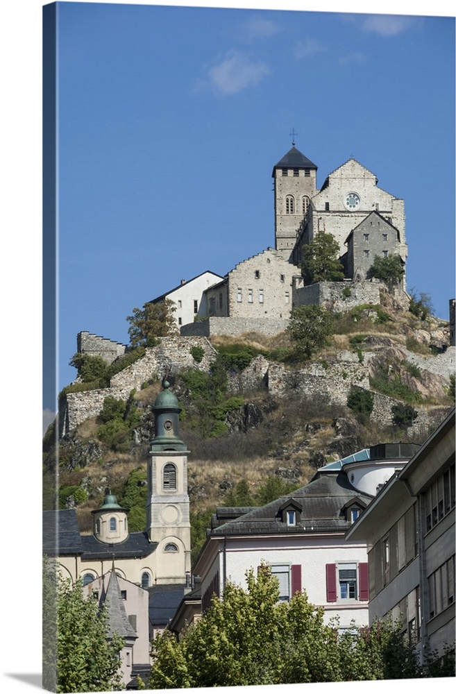 Medieval Castle at Sion, Switzerland, Europe