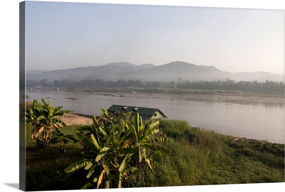Mekong River, looking across to Laos on other bank, Golden Triangle, Thailand