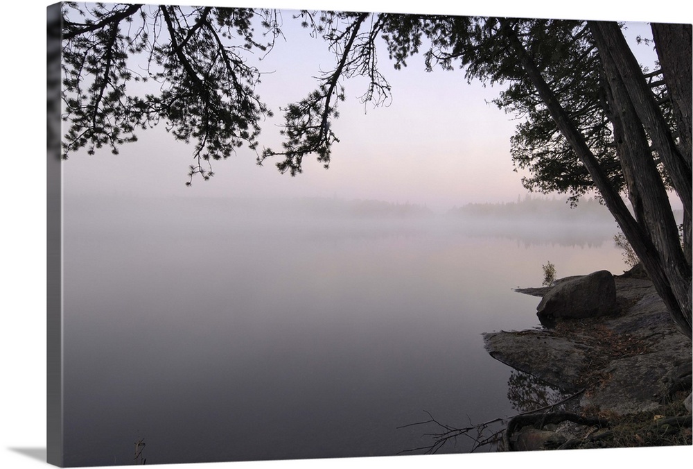 Misty morning, Malberg Lake, Superior National Forest, Minnesota