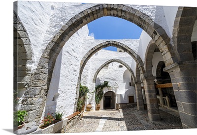 Monastery Of Saint John The Theologian, Chora, Patmos, Dodecanese, Greek Islands, Greece