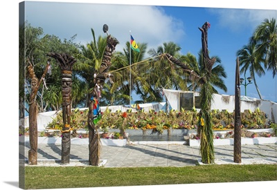 Monument des Dix-Neuf, Ouvea, Loyalty Islands, New Caledonia