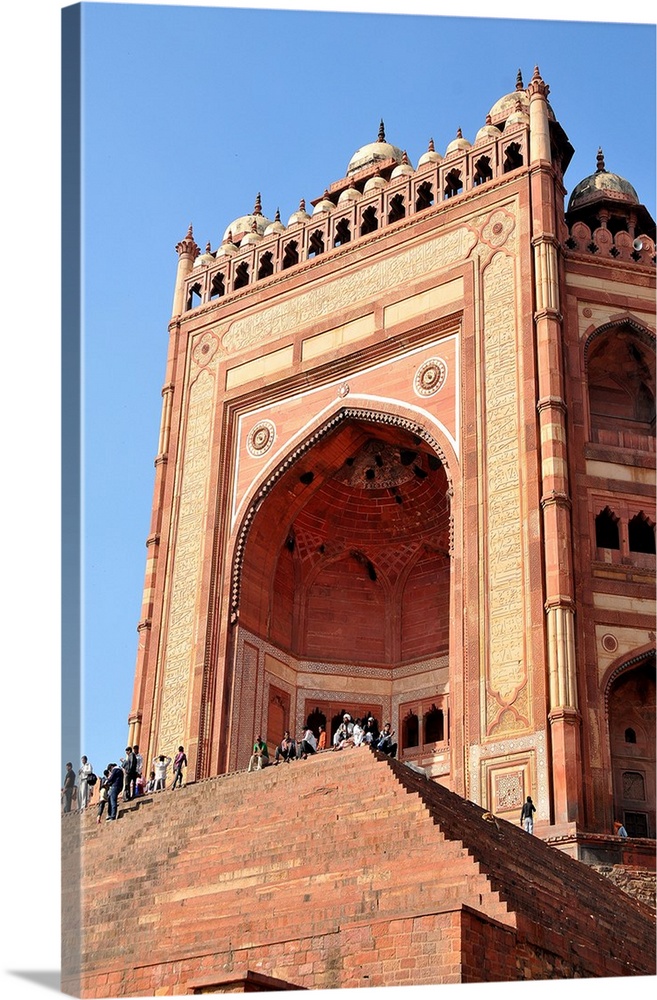 Monumental Gate (Buland Darwaza), Jama Masjid Mosque, Fatehpur Sikri, UNESCO World Heritage Site, Uttar Pradesh, India, Asia.