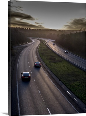 Motorway A31 daylight, Surrey, England