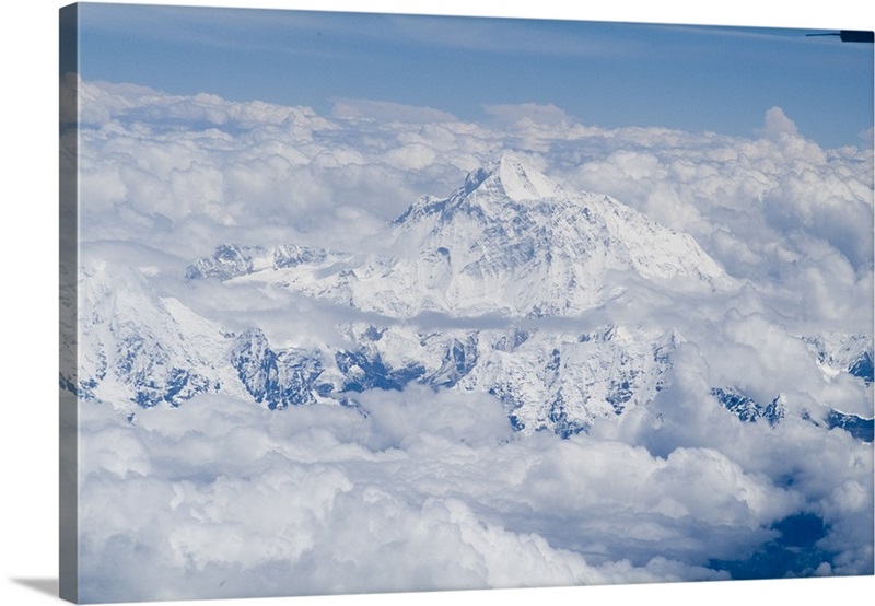 Mount Everest, Himalayas, border Nepal and Tibet, China, Asia Wall Art ...