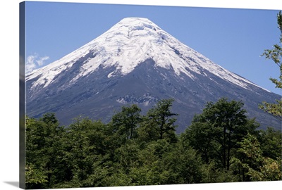 Mount Osorno, a volcano in Vicente Rosales National Park, Lake District, Chile