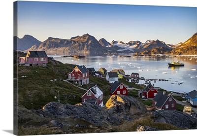 Mountaimous Fjord, Kulusuk, Greenland, Denmark