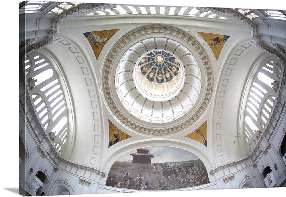 Main dome and ornate ceiling in the interior of the former Presidential Palace, now the Museum of the Revolution, Havana C...