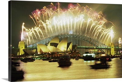 New Year's Eve firework display, Sydney, New South Wales, Australia