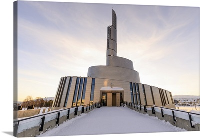 Northern Lights Cathedral, Titanium Clad, Alta, Arctic Circle, North Norway, Scandinavia