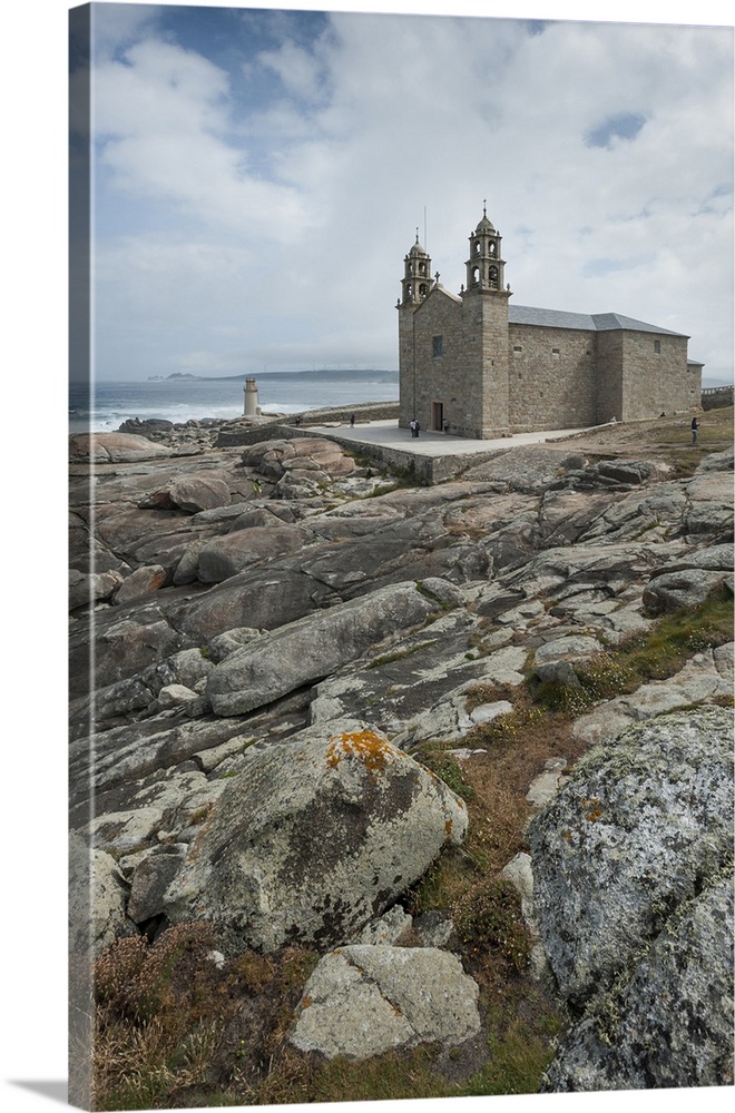 Nosa Senora da Barca Church in Muxia, A Coruna, Galicia, Spain