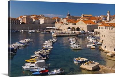 Old Harbour and Town, Dubrovnik, Dalmatia, Croatia