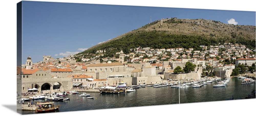 Old harbour at Dubrovnik, Croatia, Europe