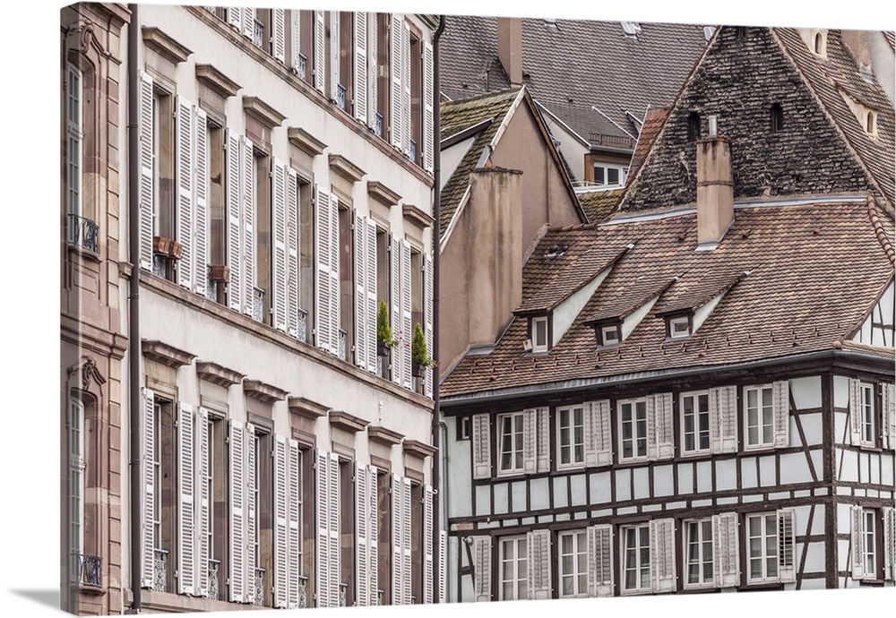 Old houses in La Petite France, Strasbourg, Bas Rhin, Alsace, France, Europe