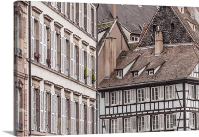 Old houses in La Petite France, Strasbourg, Bas Rhin, Alsace, France