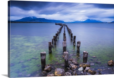 Old Pier At Puerto Natales, Ultima Esperanza Province, Chilean Patagonia, Chile