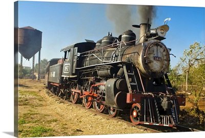 Old steam locomotive, Trinidad, Cuba, West Indies, Caribbean