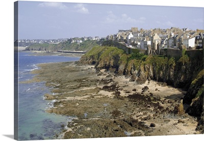 Old walled town, Granville, Cotentin Peninsula, Manche, Normandy, France
