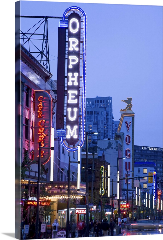 Orpheum Theatre on Granville Street, Vancouver, British Columbia, Canada, North America