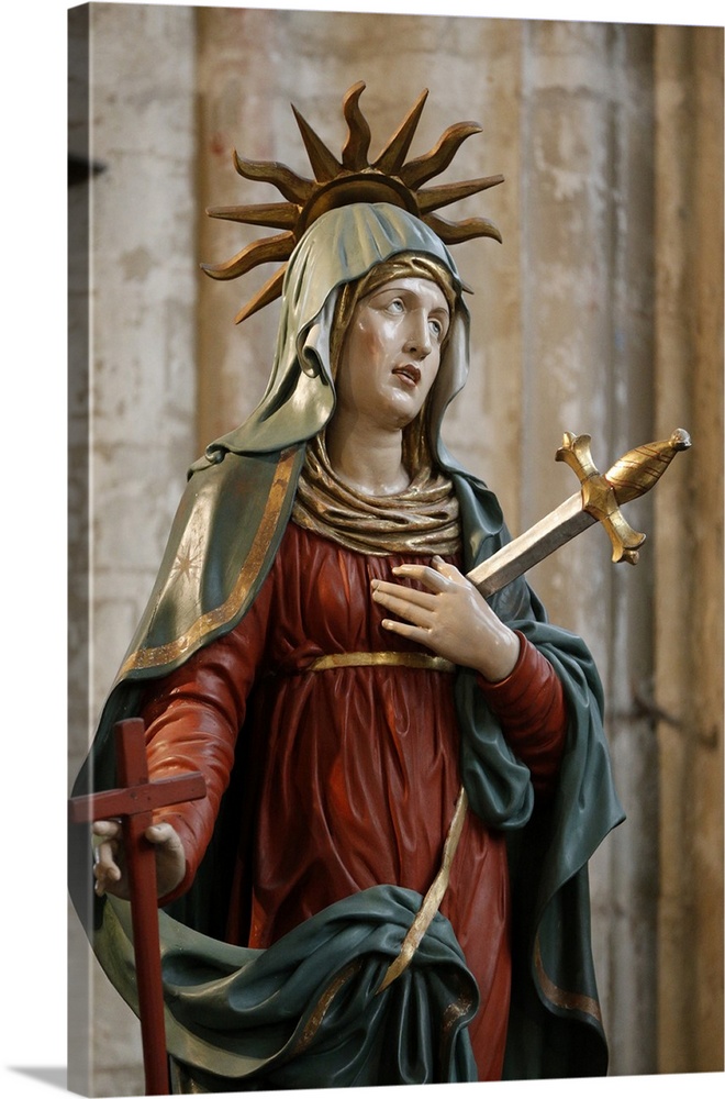 Our Lady of Sorrows, Saint Salvators Cathedral, Bruges, West Flanders, Belgium, Europe.