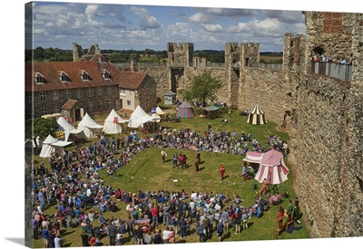 Pageantry festival at Framlingham Castle, Framlingham, Suffolk, England