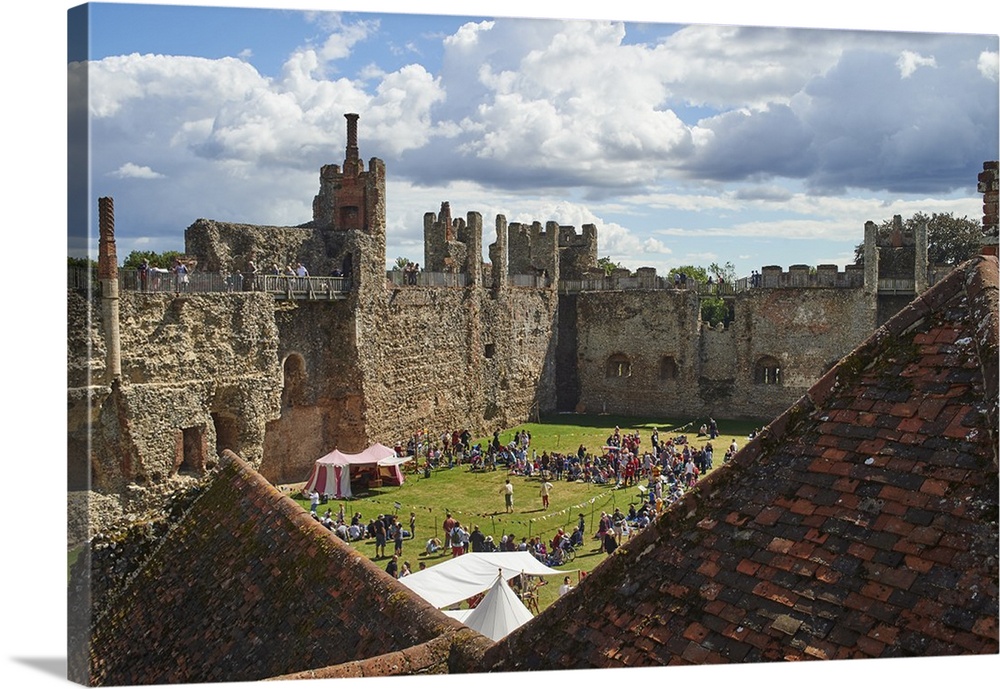 Pageantry festival at Framlingham Castle, Framlingham, Suffolk, England