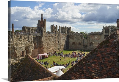 Pageantry festival at Framlingham Castle, Framlingham, Suffolk, England