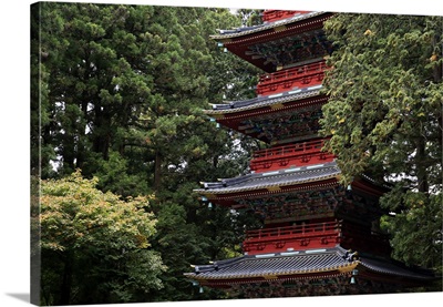 Pagoda outside the Tokugawa Mausoleum, Nikko, Honshu, Japan