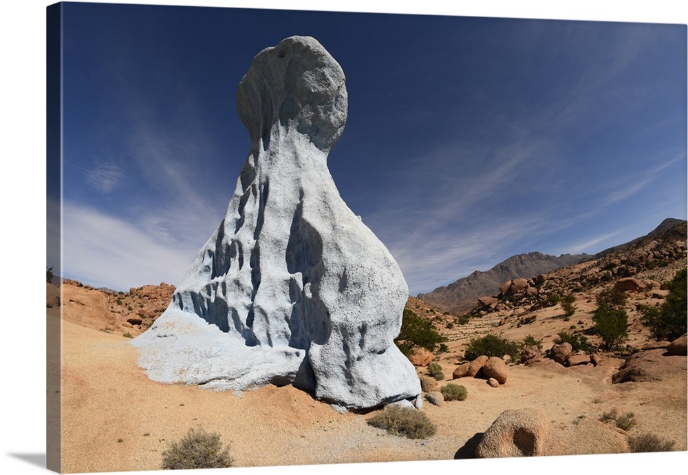 Painted Rocks by Belgian Artist Jean Verame, Tafraoute, Morocco