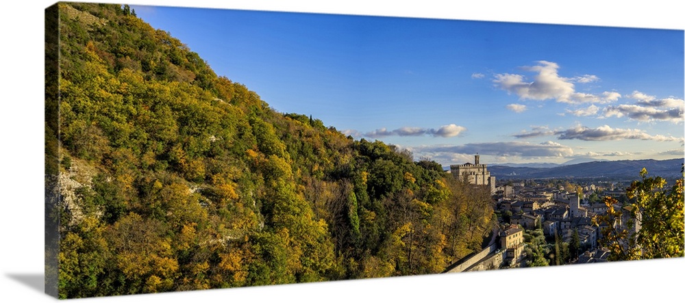 Palazzo Dei Consoli (Palace Of The Consuls) At Sunset, Gubbio, Umbria, Italy
