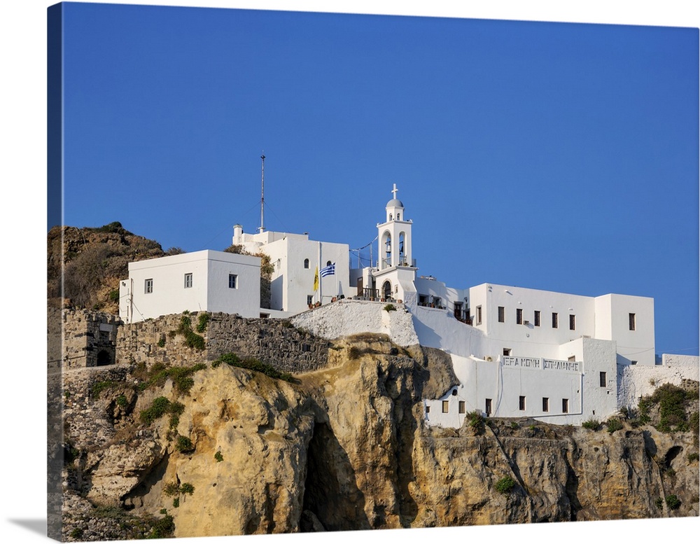 Panagia Spiliani, Blessed Virgin Mary of the Cave Monastery, Mandraki, Nisyros Island, Dodecanese, Greek Islands, Greece, ...