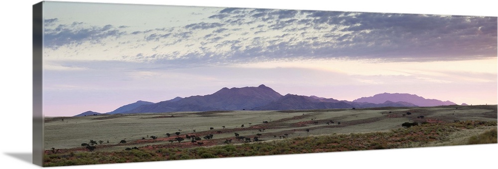 Panoramic view over the landscape of the Namib Rand game reserve, Namibia, Africa