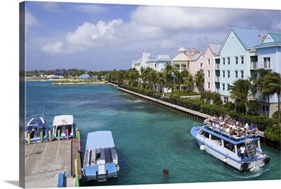 Paradise Island ferry terminal, Nassau City, New Providence Island, Bahamas, West Indies