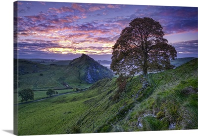 Parkhouse Hill From Chrome Hill At Dawn, Near Longnor, Derbyshire, England