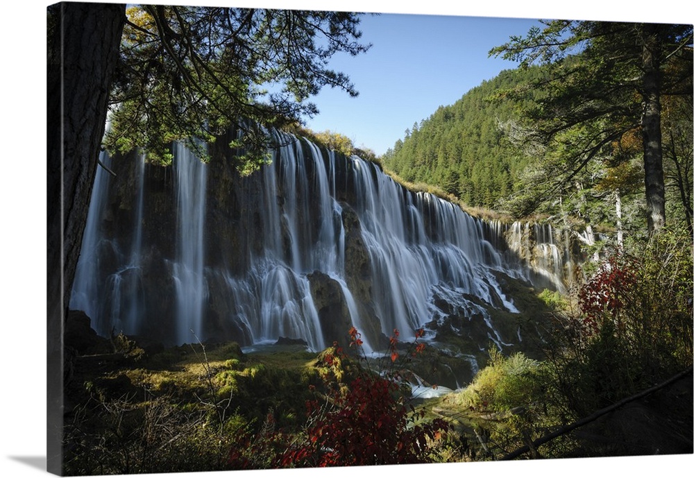 Pearl Shoal Waterfall, Jiuzhaigou, Sichuan province, China