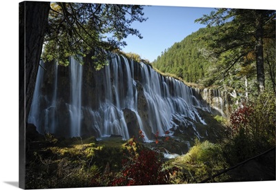 Pearl Shoal Waterfall, Jiuzhaigou, Sichuan province, China
