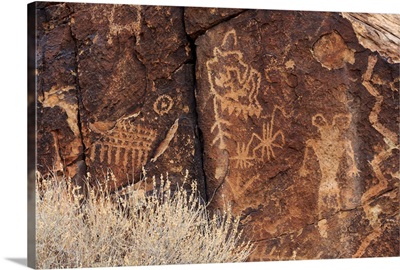 Petroglyphs, Parowan Gap, Iron County, Utah