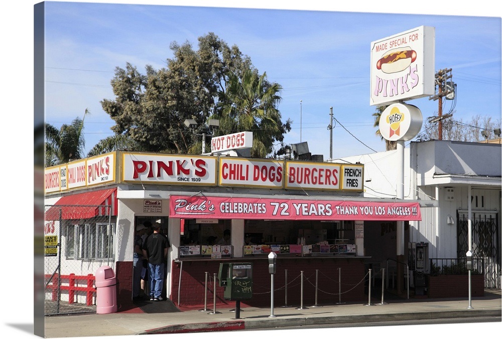 Pinks Hot Dogs, La Brea Boulevard, Hollywood, Los Angeles, California ...