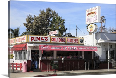 Pinks Hot Dogs, La Brea Boulevard, Hollywood, Los Angeles, California