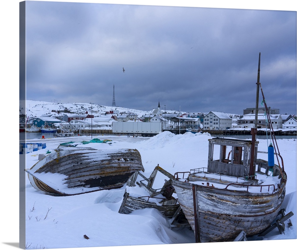Port, Berlevag, Varanger Peninsula, Finnmark, Norway, Scandinavia, Europe