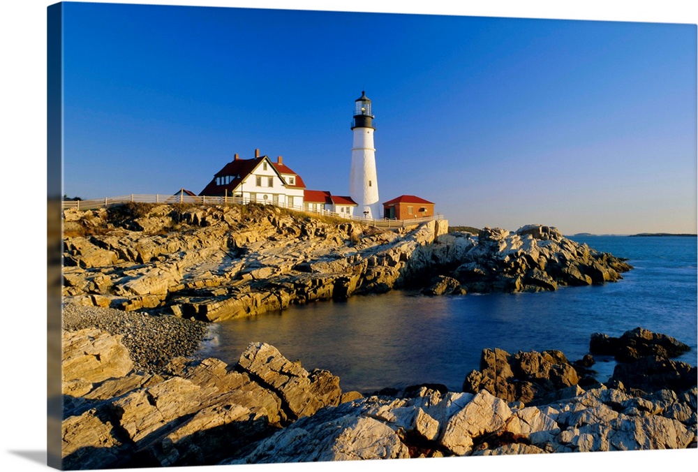 Portland Head lighthouse, Cape Elizabeth, Maine, New England