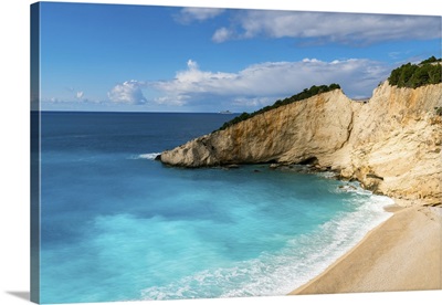 Porto Katsiki Beach With Turquoise Water, Lefkada Island, Ionian Islands, Greece