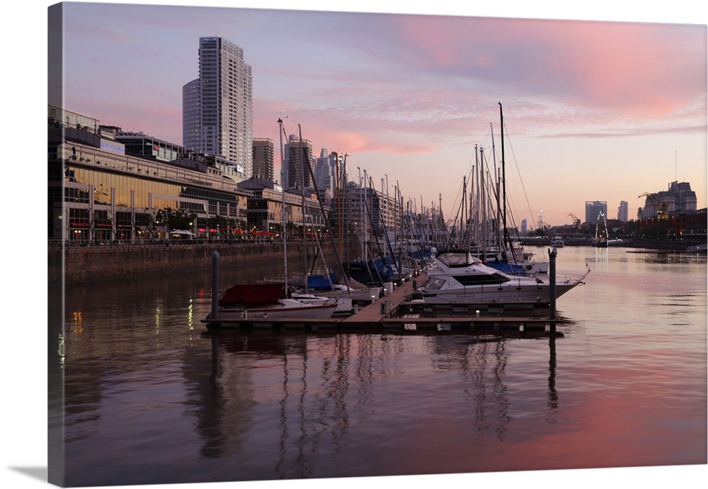 Puerto Madero at dusk, San Telmo, Buenos Aires, Argentina, South America