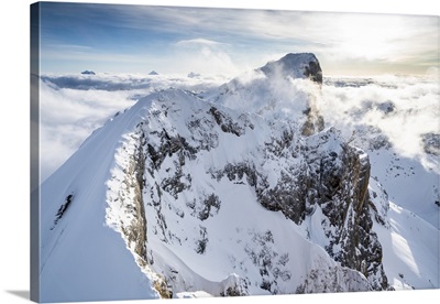 Punta Penia And West Ridge Of Marmolada With Snow, Dolomites, Trentino-Alto Adige, Italy