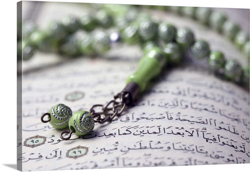 Quran and Tasbih (prayer beads), Haute-Savoie, France, Europe.
