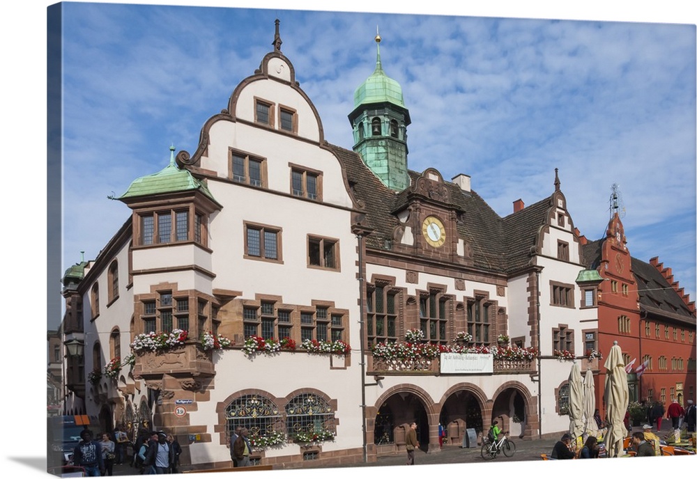 Rathaus, Rathausplatz, Freiburg im Breisgau, Black Forest, Baden-Wurttemberg, Germany, Europe